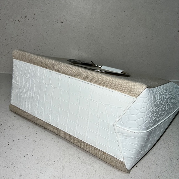 NWT Little Liffner ring canvas and croc-effect leather tote - Picture 5 of 6